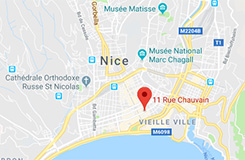 Plan d'Accès Cabinet d'Avocat à Nice